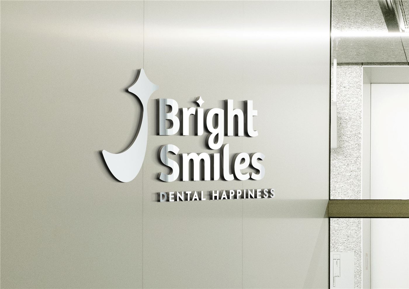 Logotipo 3D Bright Smiles