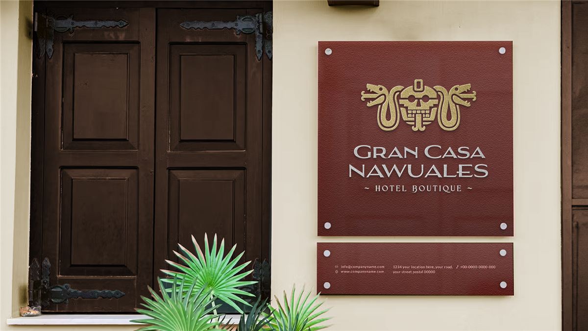 Letrero Gran Casa Nawuales